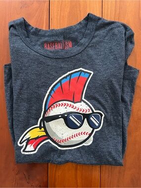 Baseballism Women's Navy Graphic Short Sleeve Tee—like new!
